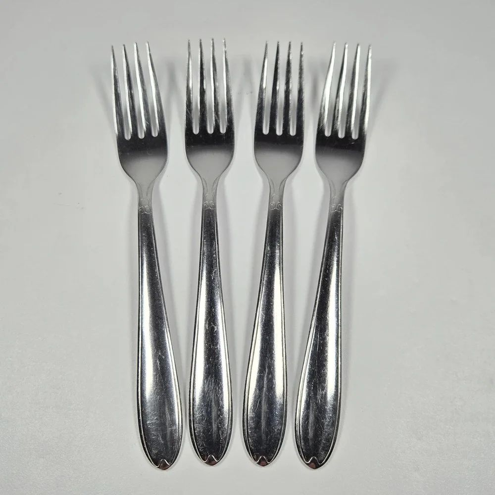 Vintage Utica Stainless USA Dinner Forks‎ 7